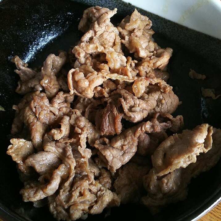 牛肉の生姜炒め